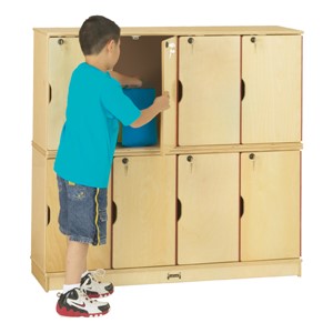 Baltic Birch Stackable Lockers - Double Stack
