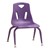 Stackable School Chair w/ Painted Legs - Purple