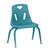Stackable School Chair w/ Painted Legs - Teal