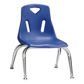 Stackable School Chair w/ Chrome Legs