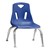 Stackable School Chair w/ Chrome Legs (10" Seat Height) - Blue