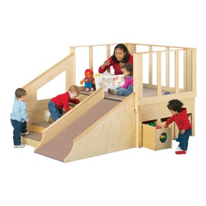 Tiny Tots Play Loft w/ Wooden Bins - Ages 1 to 2