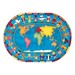 Hands Around the World Rug - Oval