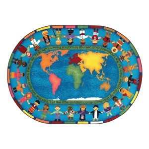 Let the Children Come Rug - Oval