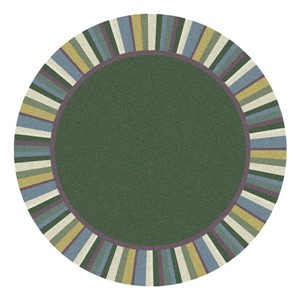 Clean Green Rug - Round - Soft Colors
