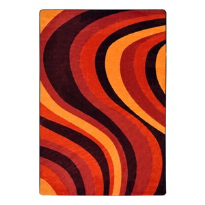 On the Curve Rug - Red