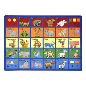 Animal Phonics Rug - Rectangle