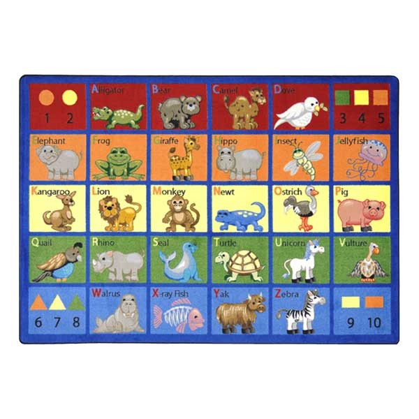 Animal Phonics Rug - Rectangle