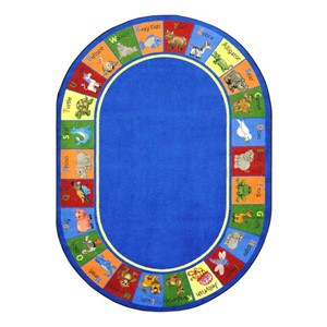 Animal Phonics Rug - Oval