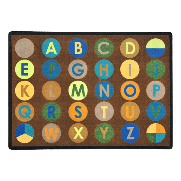 Alpha-Dots Rug - Earth tone colors