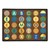 Alpha-Dots Rug - Earth tone colors