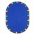 On the Border Rug - Oval - Bright