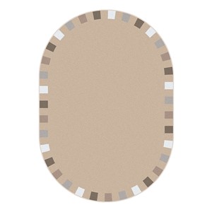On the Border Rug - Oval - Neutral