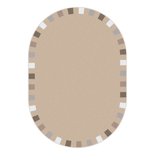On the Border Rug - Oval - Neutral