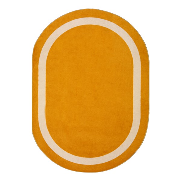 Portrait Rug - Oval - Goldenrod