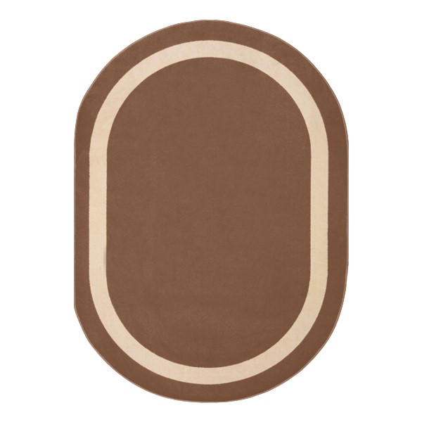 Portrait Rug - Oval - Mocha