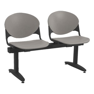 2000 Series Beam Seating – Two Seats – Cool gray