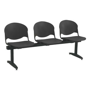 2000 Series Beam Seating - Three Seats - Charcoal