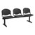 2000 Series Beam Seating - Three Seats - Charcoal