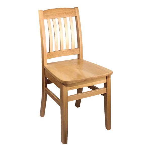 4400 Series Wooden Library Chair - Natural
