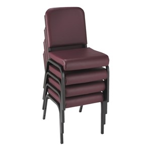 1000 Series Vinyl Stack Chair - Shown stacked