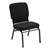 Oversized Antibacterial Vinyl Guest Chair w/o Arms - Black