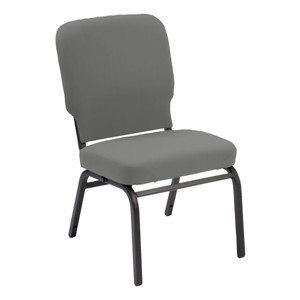 Oversized Antibacterial Vinyl Guest Chair w/o Arms - Dove