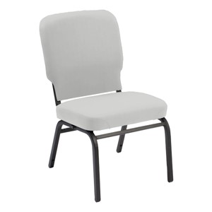 Oversized Antibacterial Vinyl Guest Chair w/o Arms - Adobe white