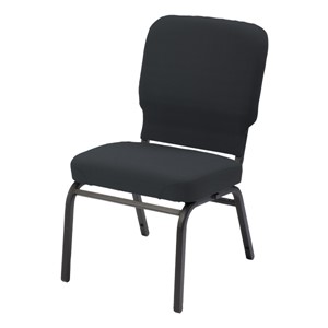 HTB1040 Series Oversized Padded Stack Chair w/ out Arms - Black