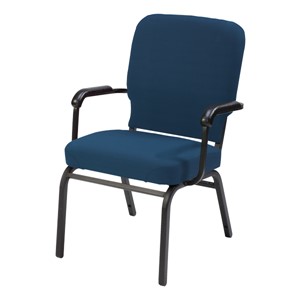 HTB1040 Series Oversized Padded Stack Chair w/ Arms - Blue
