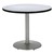 Round Pedestal Table w/ Silver Base - Grey Nebula