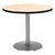 Round Pedestal Table w/ Silver Base - Natural