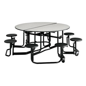 Uniframe Mobile Round Cafeteria Stool Table