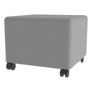 Shapes Series II Vinyl Soft Seating - Cube (12" H) - Caster