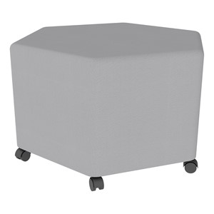 Shapes Series II Vinyl Soft Seating - Hexagon (18" H) - Caster