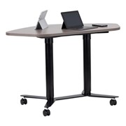 Adjustable Pneumatic Pentagon Shaped Curved Mobile Table