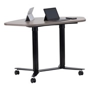 Adjustable Pneumatic Pentagon Shaped Curved Mobile Table