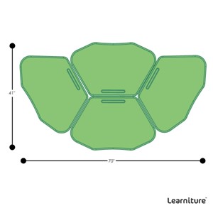 Hex Collaborative Desk - Grouped Footprint