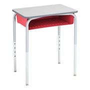 Structure Series Open Front Desk w/ Colorful Book Box