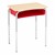 Structure Series Open Front School Desk w/ Red Book Box & Silver Mist Frame - Maple Top