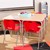 Structure Series Open Front School Desk w/ Red Book Box & Silver Mist Frame - Maple Top