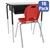 Open Front Desk w/ Black Book Box and Frame and 18-Inch Structure Series School Chair Set – 16 Desks/Chairs