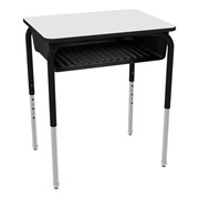 Structure Series Open Front Whiteboard School Desk w/ Book Box