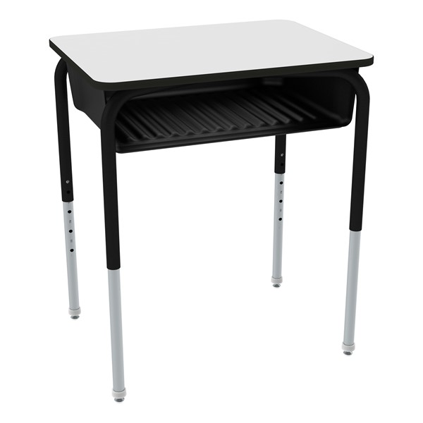 Structure Series Open Front Whiteboard School Desk w/ Book Box