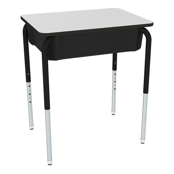 Structure Series Open Front Whiteboard School Desk w/ Book Box