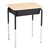 Structure Series Open Front School Desk w/ Black Book Box & Black Frame