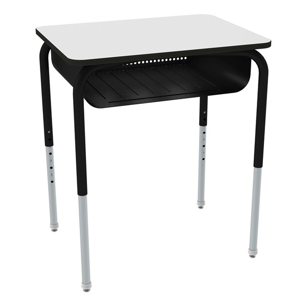 Structure Series Open Front Whiteboard Desk w/ Metal Book Box