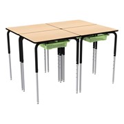 Structure Series School Desk w/ Bin Storage - Four Pack