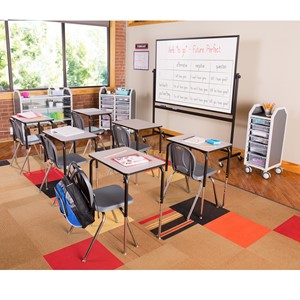 Structure Series School Desk w/ Black Frame