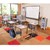 Structure Series Student Desk w/o Book Box & Black Frame - Gray Top